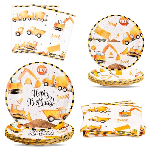 volumoon 75pcs Baustelle Partygeschirr Geburtstag Deko, Bagger Baustelle Deko Kindergeburtstag 2 jahre für 25 Gästen, Bagger Pappteller Bagger Servietten Geburtstagsdeko Baustelle kindergeburtstag volumoon 75pcs Baustelle Partygeschirr Geburtstag Deko, Bagger Baustelle Deko Kindergeburtstag 2 jahre für 25 Gästen, Bagger Pappteller Bagger Servietten Geburtstagsdeko Baustelle kindergeburtstag von volumoon