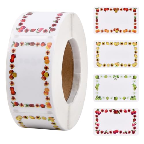 volumoon 500Stk Marmeladen Etiketten, 5 * 3cm Blumen Klebeetiketten, Selbstklebend Aufkleber zum Beschriften, Geschenkaufkleber, Etiketten Aufkleber für Gläs Flasche Handwerk Geschenkverpackung volumoon 500Stk Marmeladen Etiketten, 5 * 3cm Blumen Klebeetiketten, Selbstklebend Aufkleber zum Beschriften, Geschenkaufkleber, Etiketten Aufkleber für Gläs Flasche Handwerk Geschenkverpackung von volumoon