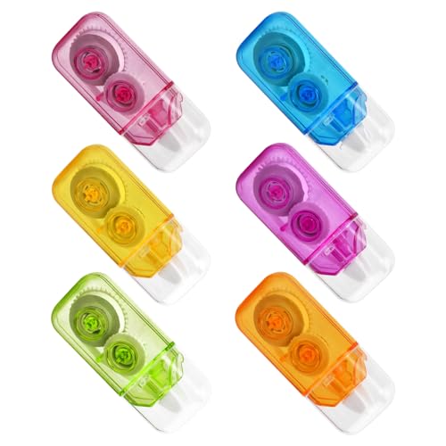 volumoon 6 Stück Korrekturroller, Mini Kompakt Korrekturband Roller, White Out Tape,Pocket Korrekturroller Mini korrekturbänder, für Studenten Kinder, im Büro Arbeitendes, Sammelalbum (B) von volumoon