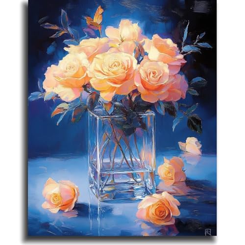 vooiceofco Malen Nach Zahlen Erwachsene Landschafts Faltenfreie Leinwand mit 3 Pinseln Acrylpigment DIY Ölgemälde Leinwand Set 40X50CM Rahmenlos,Sonnenblume vooiceofco Malen Nach Zahlen Erwachsene Landschafts Faltenfreie Leinwand mit 3 Pinseln Acrylpigment DIY Ölgemälde Leinwand Set 40X50CM Rahmenlos,Sonnenblume von vooiceofco