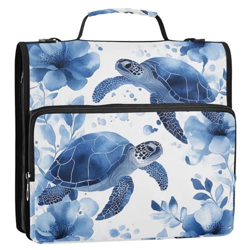 Blaue Schildkröte 3,8 cm Ringordner Organizer mit Griff Laege Kapazität Portfolios Portfolio-Organizer geeignet für Mittelschule Blaue Schildkröte 3,8 cm Ringordner Organizer mit Griff Laege Kapazität Portfolios Portfolio-Organizer geeignet für Mittelschule von voucong