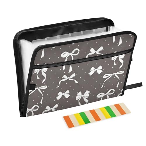 Fächermappe mit Schmetterlingsschleife und 13 Fächern, A4, Briefgröße mit Reißverschluss, zur Aufbewahrung von Dokumenten, Blau Fächermappe mit Schmetterlingsschleife und 13 Fächern, A4, Briefgröße mit Reißverschluss, zur Aufbewahrung von Dokumenten, Blau von voucong