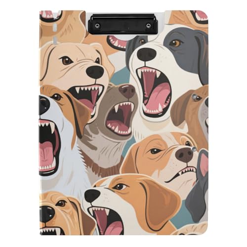 Faltbare Klemmbretter, buntes Cartoon-Tier-Hund, A4-Klemmbrett, Folio-Doppel-Clips, Stifthalter, Still-Clipboard mit Abdeckung Faltbare Klemmbretter, buntes Cartoon-Tier-Hund, A4-Klemmbrett, Folio-Doppel-Clips, Stifthalter, Still-Clipboard mit Abdeckung von voucong