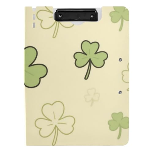 Faltbares Klemmbrett Beige Cartoon Vierblättriges Kleeblatt A4 Clipfolio Zwei Metallclips Stifthalter Büro Klemmbrett mit Abdeckung Faltbares Klemmbrett Beige Cartoon Vierblättriges Kleeblatt A4 Clipfolio Zwei Metallclips Stifthalter Büro Klemmbrett mit Abdeckung von voucong