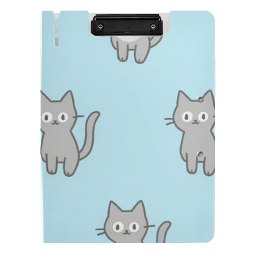 Faltbares Klemmbrett Blau Cartoon Katze A4 Klemmbrett mit Ordner Horizontal und Vertikal Doppelclips Still-Klemmbrett mit Abdeckung Faltbares Klemmbrett Blau Cartoon Katze A4 Klemmbrett mit Ordner Horizontal und Vertikal Doppelclips Still-Klemmbrett mit Abdeckung von voucong
