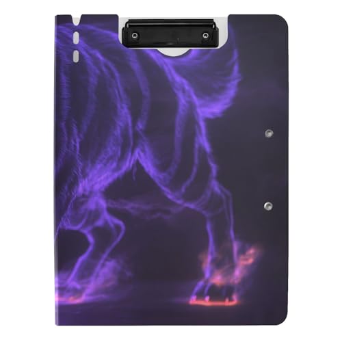 Faltbares Klemmbrett Lila Wolf Fire Cool A4 Klemmbrett Folio Horizontal und Vertikal Doppel-Clips Still-Klemmbrett mit Abdeckung Faltbares Klemmbrett Lila Wolf Fire Cool A4 Klemmbrett Folio Horizontal und Vertikal Doppel-Clips Still-Klemmbrett mit Abdeckung von voucong