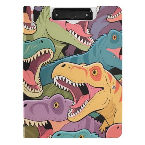 Faltbares Klemmbrett mit Cartoon-Tier-Dinosaurier-Motiv, A4, horizontal und vertikal, Doppel-Clips, Schul-Klemmbrett mit Abdeckung Faltbares Klemmbrett mit Cartoon-Tier-Dinosaurier-Motiv, A4, horizontal und vertikal, Doppel-Clips, Schul-Klemmbrett mit Abdeckung von voucong