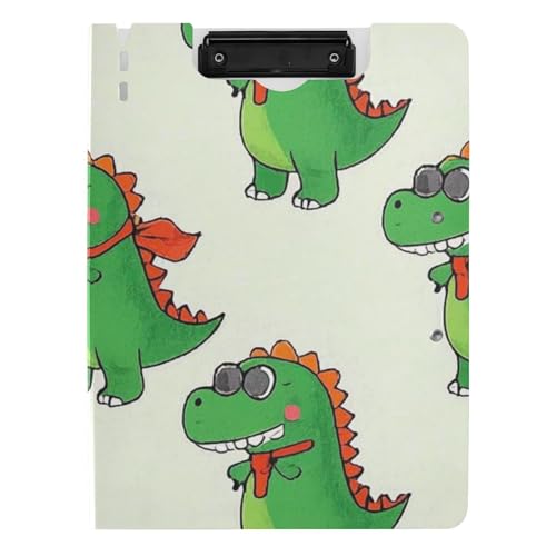 Gefaltetes Klemmbrett, Beige, Cartoon-Sonnenbrille, Dinosaurier-Silhouette, A4-Klemmbrett, horizontale und vertikale Doppel-Clips, Still-Clipboard mit festem Einband Gefaltetes Klemmbrett, Beige, Cartoon-Sonnenbrille, Dinosaurier-Silhouette, A4-Klemmbrett, horizontale und vertikale Doppel-Clips, Still-Clipboard mit festem Einband von voucong
