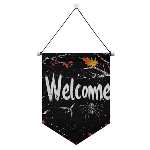 Hexe Halloween Spinne Kürbis Krähen Baum hängende Banner mit Teleskopstange Banner Flaggen Outdoor-Dekoration für Tür, Wände, Fenster, Gärten, Hof Hexe Halloween Spinne Kürbis Krähen Baum hängende Banner mit Teleskopstange Banner Flaggen Outdoor-Dekoration für Tür, Wände, Fenster, Gärten, Hof von voucong