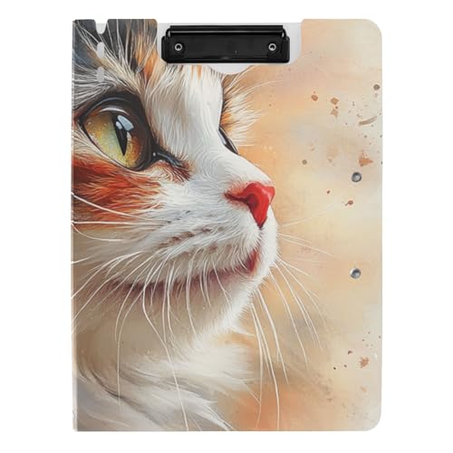 Klemmbrett-Mappe, niedliche Katze, Bohemian-Stil, A4, Klemmbrett, Folio, horizontale und vertikale Doppel-Clips, Still-Clipboard mit Abdeckung Klemmbrett-Mappe, niedliche Katze, Bohemian-Stil, A4, Klemmbrett, Folio, horizontale und vertikale Doppel-Clips, Still-Clipboard mit Abdeckung von voucong
