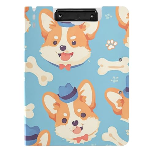 Klemmbrett Ordner Cartoon Niedlicher Hut Tier Hund Knochen Motive A4 Klemmbrett Folio Zwei Metallclips Stifthalter Still-Klemmbrett mit Abdeckung Klemmbrett Ordner Cartoon Niedlicher Hut Tier Hund Knochen Motive A4 Klemmbrett Folio Zwei Metallclips Stifthalter Still-Klemmbrett mit Abdeckung von voucong