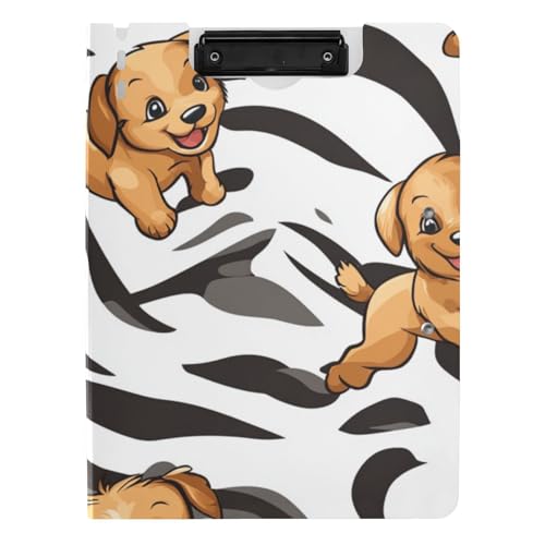Klemmbrett Ordner Niedlich Cartoon Braun Welpen Hunde Tier Streifen A4 Klemmbrett Folio Doppelclips Stifthalter Büro Klemmbrett mit Abdeckung Klemmbrett Ordner Niedlich Cartoon Braun Welpen Hunde Tier Streifen A4 Klemmbrett Folio Doppelclips Stifthalter Büro Klemmbrett mit Abdeckung von voucong