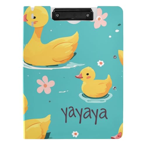 Klemmbrett mit Aufbewahrung, Cartoon, niedliche gelbe Enten, A4-Klemmbrett, Folio-Ordner, zwei Metall-Clips, Stifthalter, Still-Clipboard mit Abdeckung Klemmbrett mit Aufbewahrung, Cartoon, niedliche gelbe Enten, A4-Klemmbrett, Folio-Ordner, zwei Metall-Clips, Stifthalter, Still-Clipboard mit Abdeckung von voucong