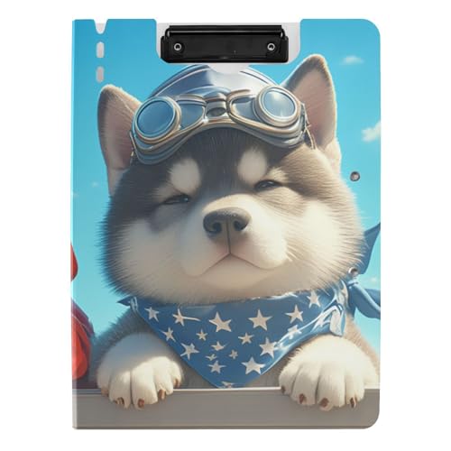 Klemmbrett mit Mappe, Cartoon, niedliche Hunde, A4, Klemmbrett, Binderfolio, doppelte Metallklammern, Stifthalter, Still-Clipboard mit Abdeckung Klemmbrett mit Mappe, Cartoon, niedliche Hunde, A4, Klemmbrett, Binderfolio, doppelte Metallklammern, Stifthalter, Still-Clipboard mit Abdeckung von voucong