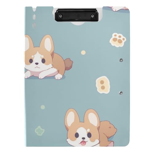 Klemmbrettmappe Niedliche Cartoon-Hunde A4 Klemmbrett Binder Horizontal und Vertikal Doppelclips Still-Klemmbrett mit Abdeckung Klemmbrettmappe Niedliche Cartoon-Hunde A4 Klemmbrett Binder Horizontal und Vertikal Doppelclips Still-Klemmbrett mit Abdeckung von voucong