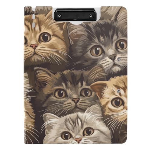 Klemmbrettmappe Niedliche schottische Faltkatzen Braun A4 Klemmbrett Binder Doppelte Metallclips Stifthalter Büro Klemmbrett mit Hardcover Klemmbrettmappe Niedliche schottische Faltkatzen Braun A4 Klemmbrett Binder Doppelte Metallclips Stifthalter Büro Klemmbrett mit Hardcover von voucong