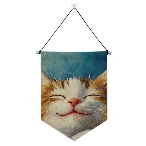Lustiger Tier-Katzen-Banner-Aufhänger für die Wand mit Teleskopstange, Flaggen, Banner, Terrasse, Dekoration für Büro, Schule, Klassenzimmer, Schlafsaal, Zuhause Lustiger Tier-Katzen-Banner-Aufhänger für die Wand mit Teleskopstange, Flaggen, Banner, Terrasse, Dekoration für Büro, Schule, Klassenzimmer, Schlafsaal, Zuhause von voucong