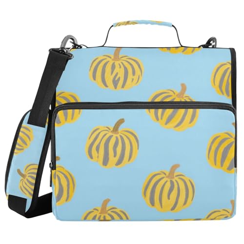 Ringbuch-Organizer mit 3 Ringen, gestreift, mit Griff und abnehmbarem Schultergurt, Dokumentenmappe, Organizer mit mehreren Taschen, geeignet für Mittelschule Ringbuch-Organizer mit 3 Ringen, gestreift, mit Griff und abnehmbarem Schultergurt, Dokumentenmappe, Organizer mit mehreren Taschen, geeignet für Mittelschule von voucong