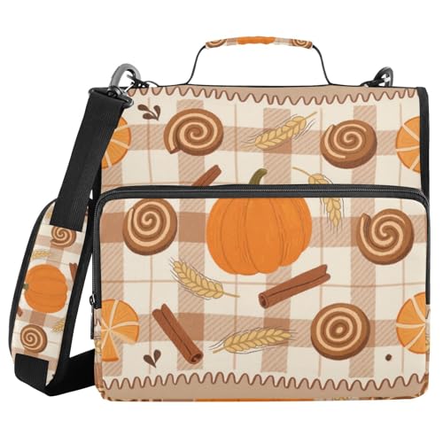 Simple Pumpkin Hellbraun kariert 3 Ringe Schule Reißverschluss Ordner mit Griff und abnehmbarem Schultergurt Laege Kapazität Dokumentenmappe Organizer für Schule und Büro Simple Pumpkin Hellbraun kariert 3 Ringe Schule Reißverschluss Ordner mit Griff und abnehmbarem Schultergurt Laege Kapazität Dokumentenmappe Organizer für Schule und Büro von voucong