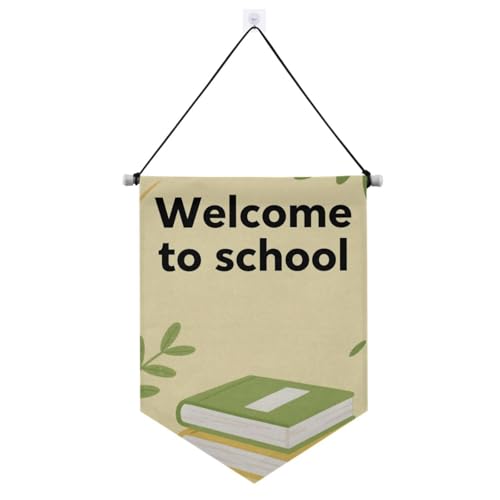 "Welcome To School" Banner-Aufhänger für die Wand, mit Teleskopstange, Banner und Dekorationen für Festivals und besondere Anlässe, Beige "Welcome To School" Banner-Aufhänger für die Wand, mit Teleskopstange, Banner und Dekorationen für Festivals und besondere Anlässe, Beige von voucong