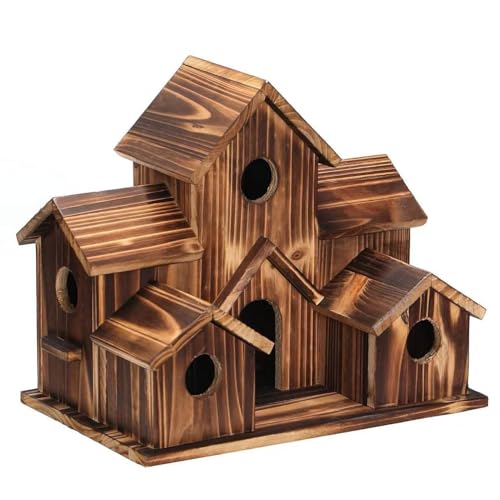 vreplrse Natürliches Vogelhaus aus Holz lockt gefiederte Freunde an und ist eine Dekoration für Gärten oder Häuser. Bringen Sie mehr Farbe in Ihren Garten. , Typ+1 vreplrse Natürliches Vogelhaus aus Holz lockt gefiederte Freunde an und ist eine Dekoration für Gärten oder Häuser. Bringen Sie mehr Farbe in Ihren Garten. , Typ+1 von vreplrse