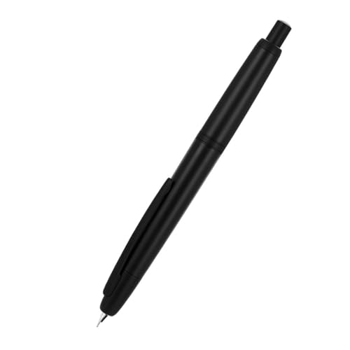 vreplrse Transparenter Brunnen, EF Spitze, 0,38 mm, Zubehör, Stift, Schreibwaren, Schule, Füllfederhalter, Federkonverter, Transparente Schule, Mattschwarz, EF 0.38 mm von vreplrse