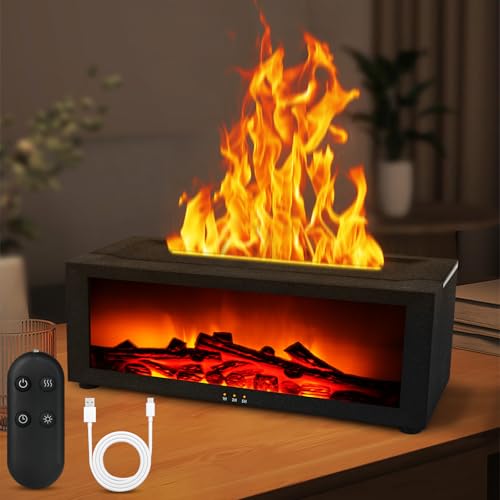 VSSHE Flammen Aroma Diffuser, 7-Farbigem Licht Aroma Diffuser für Duftöle, mit Fernbedienung, für Zuhause,Wohnzimmer, Schlafzimmer, Yoga, Spa, Büro VSSHE Flammen Aroma Diffuser, 7-Farbigem Licht Aroma Diffuser für Duftöle, mit Fernbedienung, für Zuhause,Wohnzimmer, Schlafzimmer, Yoga, Spa, Büro von vsshe