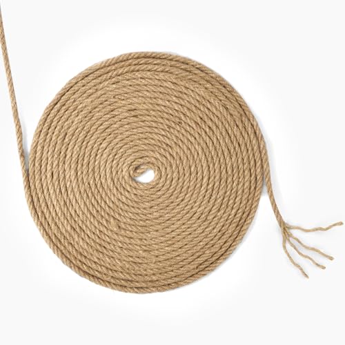 vsshe Natur Juteschnur Kordel, Juteseil 6mm x 50M, Garten Kordel Juteschnur Reißfest, Sisal Seil für Katzen, Starkes Naturfaser Hanfseil für Kratzbaum, Garten, DIY, Dekoration, Bündeln und Camping vsshe Natur Juteschnur Kordel, Juteseil 6mm x 50M, Garten Kordel Juteschnur Reißfest, Sisal Seil für Katzen, Starkes Naturfaser Hanfseil für Kratzbaum, Garten, DIY, Dekoration, Bündeln und Camping von vsshe