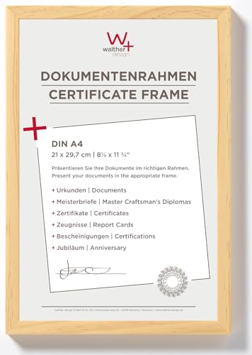 walther design BP130K Peppers Bilderrahmen, Holz, 21 x 29,7 cm, kiefer von walther design