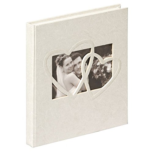 walther design Gästebuch weiss Leinen mit Ausstanzung, Hochzeit Sweet Heart GB-123 von walther design
