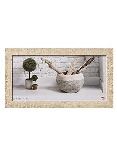 walther design HO240W Home Holz Bilderrahmen, 20x40 cm, cremeweiß von walther design