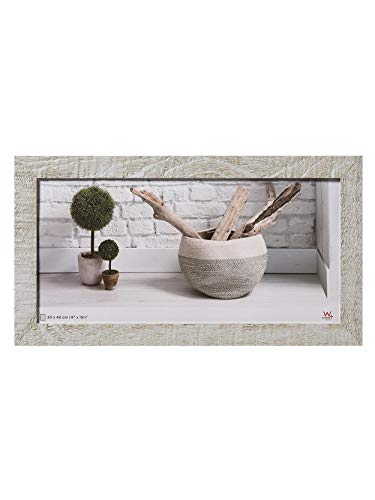 walther design HO240X Home Holz Bilderrahmen, 20x40 cm, hellgrau von walther design