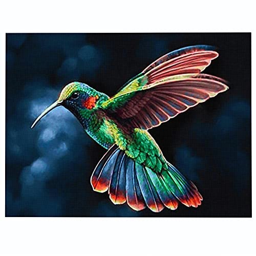 kreuzstich stickpackungen vorgedruckt bilder kinder erwachsene anfanger Kolibri kreuzstich set diy 11ct Baumwolle Stoff Vorsortierte Garne SchlafzimmerInnendekoration (40×50cm) von wangcatcai