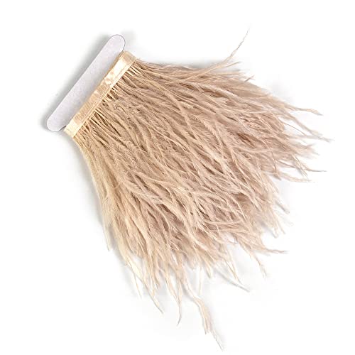 2,7 m 10-15 cm Helles Khaki Straußenfedern Trim Fransen für DIY Kleid Nähen Handwerk Kostüme Dekoration von wangruida