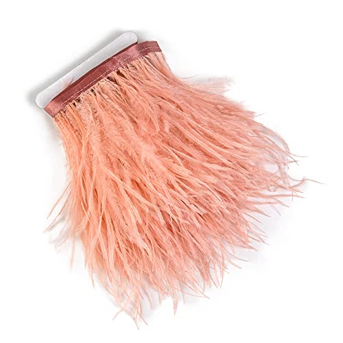 2,7 m 10-15 cm Shrimp Pink Straußenfedern Trim Fransen für DIY Kleid Nähen Handwerk Kostüme Dekoration von wanruida