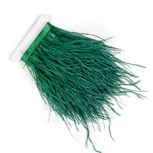 2,7 m 10-15 cm dunkelgrün Straußenfedern Trim Fransen für DIY Kleid Nähen Handwerk Kostüme Dekoration von wanruida