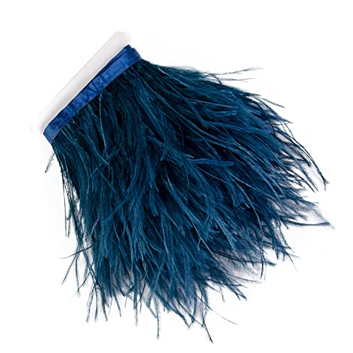 2,7 m 10-15 cm marineblau Straußenfedern Trim Fransen für DIY Kleid Nähen Handwerk Kostüme Dekoration von wanruida