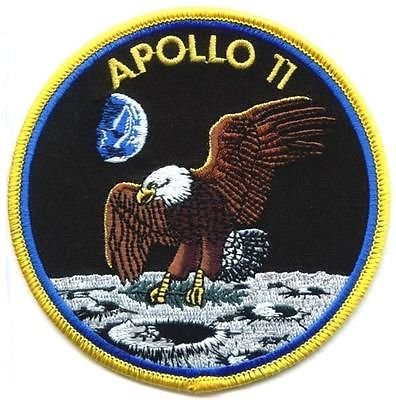 Nasa Apollo 11 Abzeichen zum Aufnähen oder Aufbügeln, bestickt, 10 cm von wardah limited
