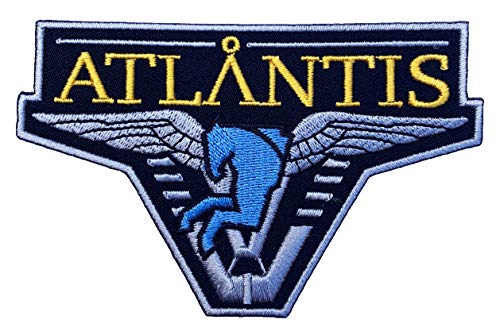 Stargate SG-1 Atlantis Team LB weißer Rand bestickter Aufnäher zum Aufnähen oder Aufbügeln, 10 cm von wardah limited