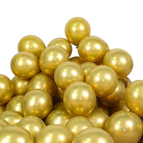 Waziwe [36Stück] Goldene Luftballons Geburtstag • Premium Ballons aus 100% Naturlatex • Luftballon Girlande für Luftballons Hochzeit Jungen Mädchen Partydeko Babyparty Jahrestag Deko von waziwe