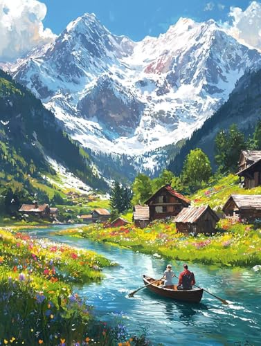 Berge Landschaft 5D Diamond Painting Set Erwachsene Groß, DIY Diamant Painting Kinder, Quadrat Vollbohrer Handbuch Stickerei Bilder 30x40cm Home Wand Wohnzimmer Dekor, Geeignet Als Geschenk. Ni-373 Berge Landschaft 5D Diamond Painting Set Erwachsene Groß, DIY Diamant Painting Kinder, Quadrat Vollbohrer Handbuch Stickerei Bilder 30x40cm Home Wand Wohnzimmer Dekor, Geeignet Als Geschenk. Ni-373 von wcusmmog