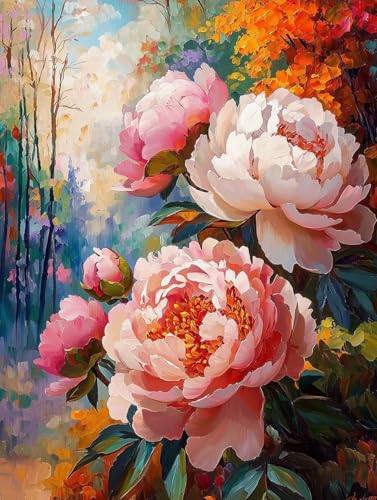Blume 5D Diamond Painting Set Erwachsene Groß, DIY Diamant Painting Kinder, Quadrat Vollbohrer Handbuch Stickerei Bilder 80x110cm Home Wand Wohnzimmer Dekorationen, Geeignet Als Geschenk. Ni-443 von wcusmmog