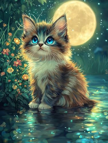 Cat Meeresoberfläche 5D Diamond Painting Set Erwachsene Groß, DIY Diamant Painting Kinder, Quadrat Vollbohrer Handbuch Stickerei Bilder 35x50cm Home Wand Wohnzimmer Dekor, Geeignet Als Geschenk. Ni251 Cat Meeresoberfläche 5D Diamond Painting Set Erwachsene Groß, DIY Diamant Painting Kinder, Quadrat Vollbohrer Handbuch Stickerei Bilder 35x50cm Home Wand Wohnzimmer Dekor, Geeignet Als Geschenk. Ni251 von wcusmmog