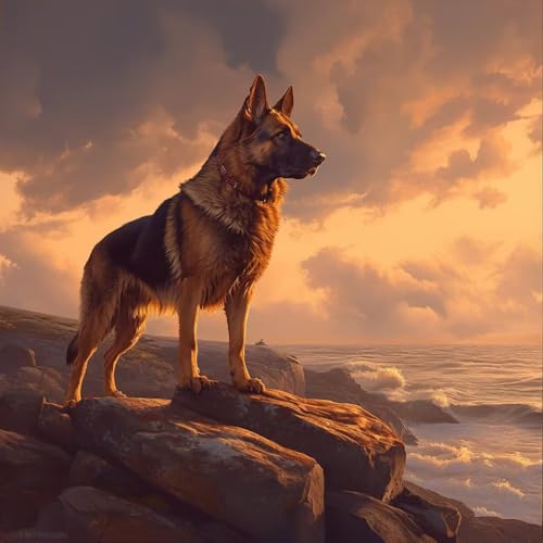 Diamond Painting Erwachsene Deutscher SchäFerhund, Diamant Painting Hund Bilder 5D DIY Diamant Bastelset Erwachsene Anfänger, Geeignet Als Geschenk und Schlafzimmer Wand Dekoration 35x35 cm V-130 Diamond Painting Erwachsene Deutscher SchäFerhund, Diamant Painting Hund Bilder 5D DIY Diamant Bastelset Erwachsene Anfänger, Geeignet Als Geschenk und Schlafzimmer Wand Dekoration 35x35 cm V-130 von wcusmmog