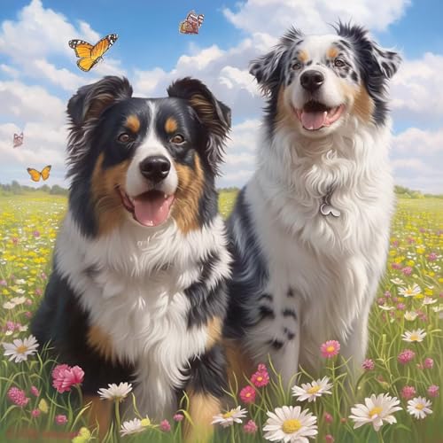 Diamond Painting Erwachsene Hund, Diamant Painting Border Collie Bilder 5D DIY Diamant Bastelset Erwachsene Anfänger, Geeignet Als Geschenk und Wohnzimmer Schlafzimmer Wand Dekoration 60x60 cm V-221 Diamond Painting Erwachsene Hund, Diamant Painting Border Collie Bilder 5D DIY Diamant Bastelset Erwachsene Anfänger, Geeignet Als Geschenk und Wohnzimmer Schlafzimmer Wand Dekoration 60x60 cm V-221 von wcusmmog