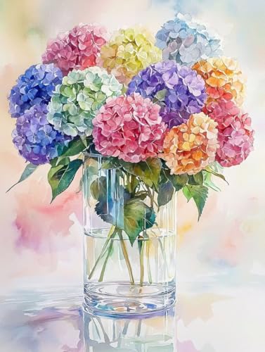 Hortensien Blumenvase 5D Diamond Painting Set Erwachsene Groß, DIY Diamant Painting Kinder, Quadrat Vollbohrer Handbuch Stickerei 50x70cm Home Wand Wohnzimmer Dekor, Geeignet Als Geschenk. Ni-503 Hortensien Blumenvase 5D Diamond Painting Set Erwachsene Groß, DIY Diamant Painting Kinder, Quadrat Vollbohrer Handbuch Stickerei 50x70cm Home Wand Wohnzimmer Dekor, Geeignet Als Geschenk. Ni-503 von wcusmmog