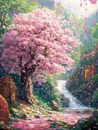 Kirschblüten Wasserfall 5D Diamond Painting Set Erwachsene Groß, DIY Diamant Painting Kinder, Quadrat Vollbohrer Handbuch Stickerei 60x80cm Home Wand Wohnzimmer Dekor, Geeignet Als Geschenk. Ni-519 Kirschblüten Wasserfall 5D Diamond Painting Set Erwachsene Groß, DIY Diamant Painting Kinder, Quadrat Vollbohrer Handbuch Stickerei 60x80cm Home Wand Wohnzimmer Dekor, Geeignet Als Geschenk. Ni-519 von wcusmmog