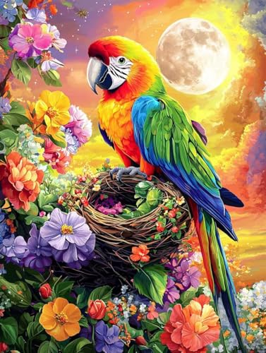 Papagei Mond 5D Diamond Painting Set Erwachsene Groß, DIY Diamant Painting Kinder, Quadrat Vollbohrer Handbuch Stickerei Bilder 60x80cm Home Wand Wohnzimmer Dekorationen, Geeignet Als Geschenk. Ni-527 Papagei Mond 5D Diamond Painting Set Erwachsene Groß, DIY Diamant Painting Kinder, Quadrat Vollbohrer Handbuch Stickerei Bilder 60x80cm Home Wand Wohnzimmer Dekorationen, Geeignet Als Geschenk. Ni-527 von wcusmmog