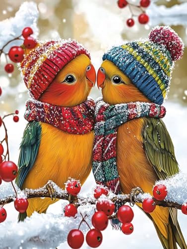 Schnee Vögel 5D Diamond Painting Set Erwachsene Groß, DIY Diamant Painting Kinder, Quadrat Vollbohrer Handbuch Stickerei Bilder 60x80cm Home Wand Wohnzimmer Dekorationen, Geeignet Als Geschenk. Ni-505 Schnee Vögel 5D Diamond Painting Set Erwachsene Groß, DIY Diamant Painting Kinder, Quadrat Vollbohrer Handbuch Stickerei Bilder 60x80cm Home Wand Wohnzimmer Dekorationen, Geeignet Als Geschenk. Ni-505 von wcusmmog