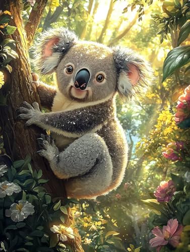 Waldlandschaft Koala 5D Diamond Painting Set Erwachsene Groß, DIY Diamant Painting Kinder, Quadrat Vollbohrer Handbuch Stickerei 80x110cm Home Wand Wohnzimmer Dekor, Geeignet Als Geschenk. Ni-362 Waldlandschaft Koala 5D Diamond Painting Set Erwachsene Groß, DIY Diamant Painting Kinder, Quadrat Vollbohrer Handbuch Stickerei 80x110cm Home Wand Wohnzimmer Dekor, Geeignet Als Geschenk. Ni-362 von wcusmmog
